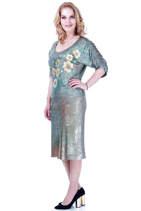 Fusta jerse pictata  Liza Panait Liza Panait Online Boutique